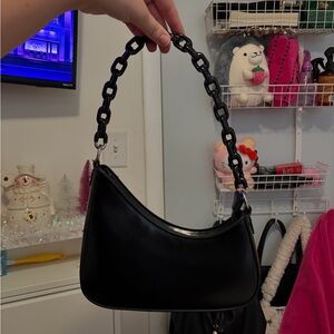Elegant Black Chain Shoulder Bag